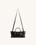 JW PEI Maeve Dachshund Metal Charm Tote Bag (Black)