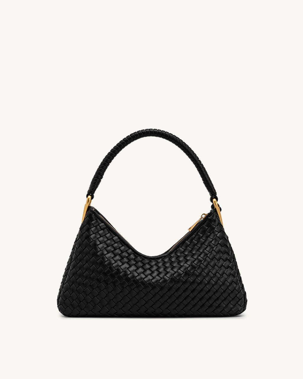 JW PEI Lorena Woven Shoulder Bag - Black