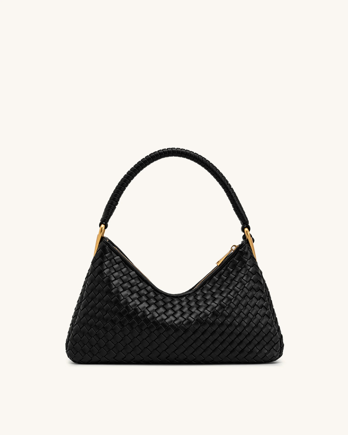 JW PEI Lorena Woven Shoulder Bag - Black