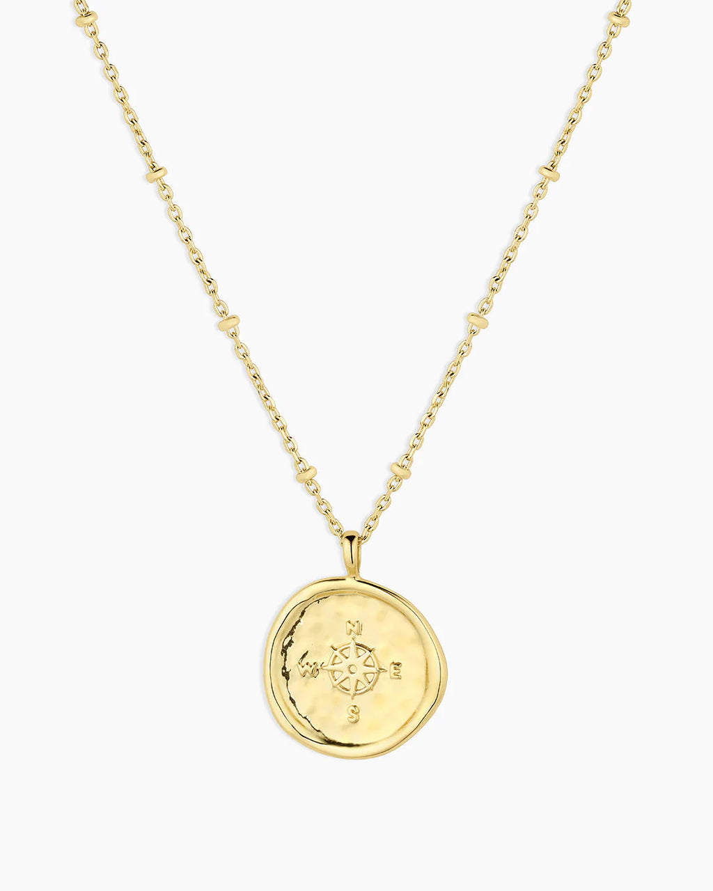 Gorjana Gold Compass Coin Necklace