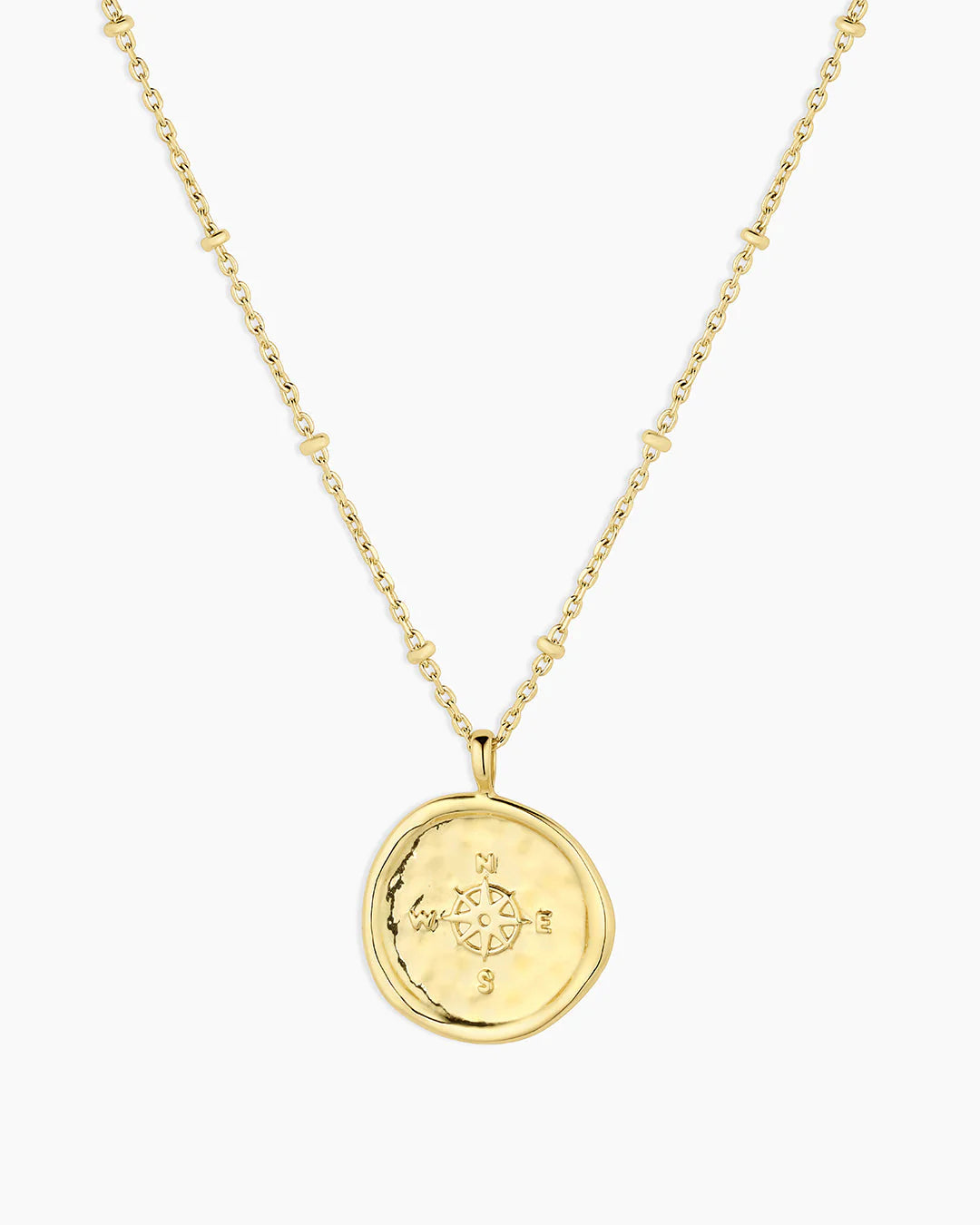 Gorjana Gold Compass Coin Necklace