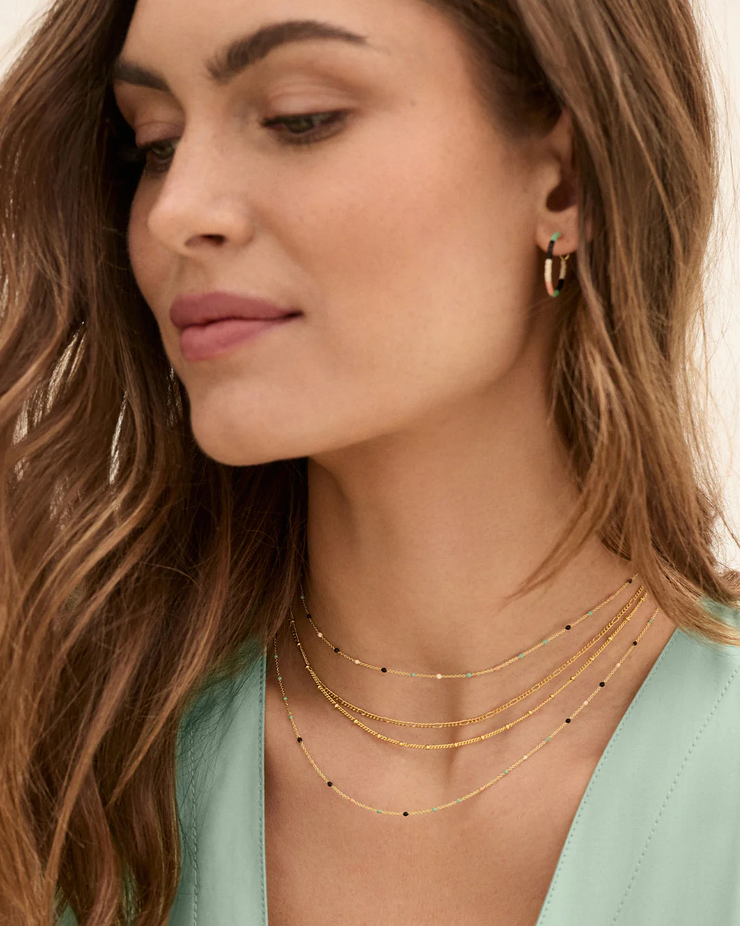 Gorjana Enzo Chain Necklace (Gold)