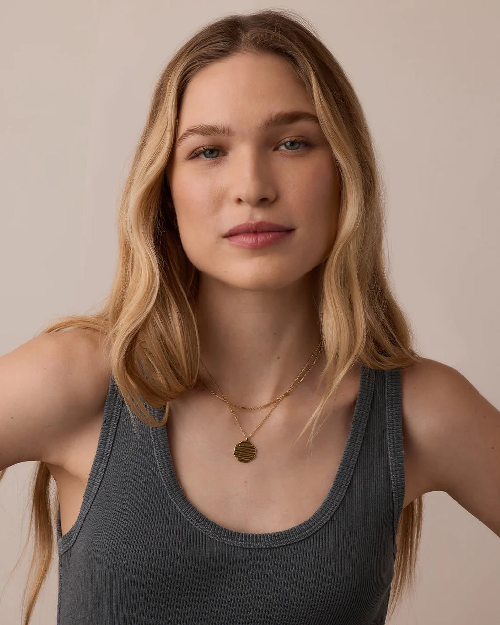 Gorjana Sunset Coin Necklace