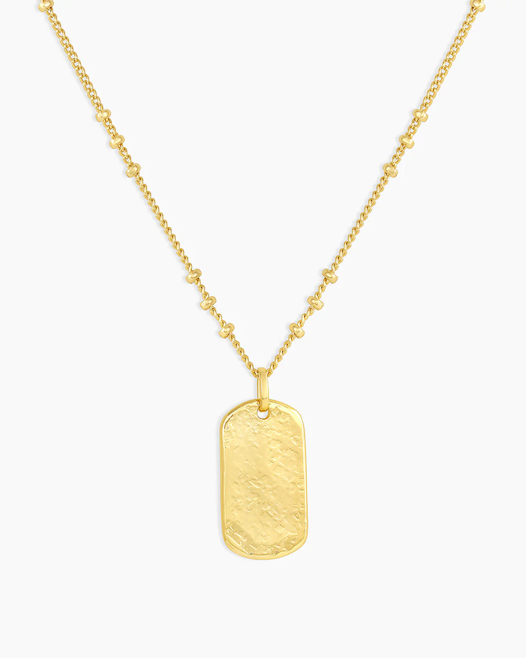 Gorjana Gold Griffin Dog Tag Necklace