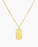 Gorjana Gold Griffin Dog Tag Necklace