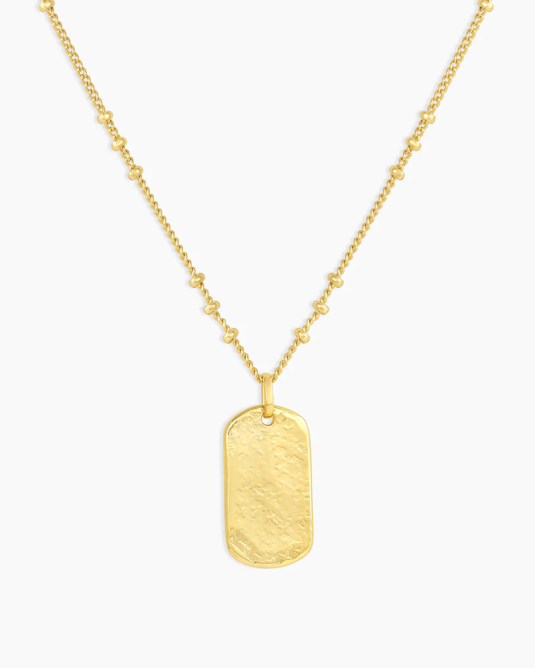 Gorjana Gold Griffin Dog Tag Necklace