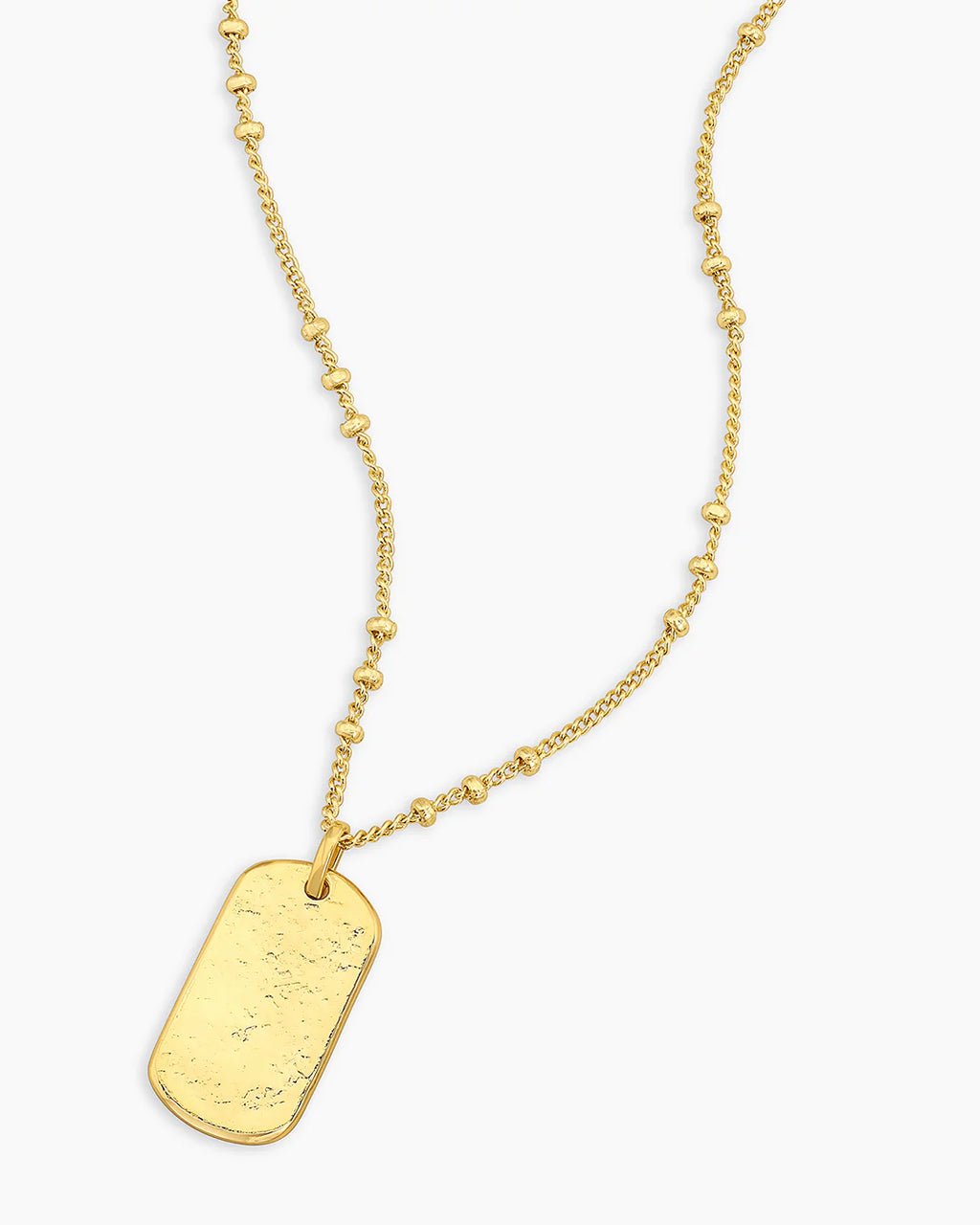 Gorjana Gold Griffin Dog Tag Necklace