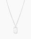 Gorjana Silver Griffin Dog Tag Necklace