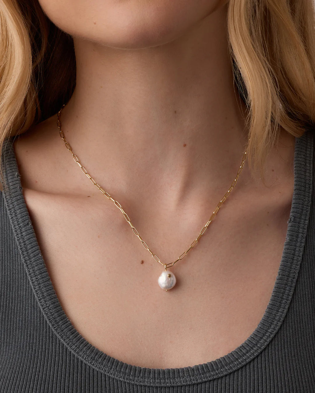 Gorjana Reese Pearl Necklace