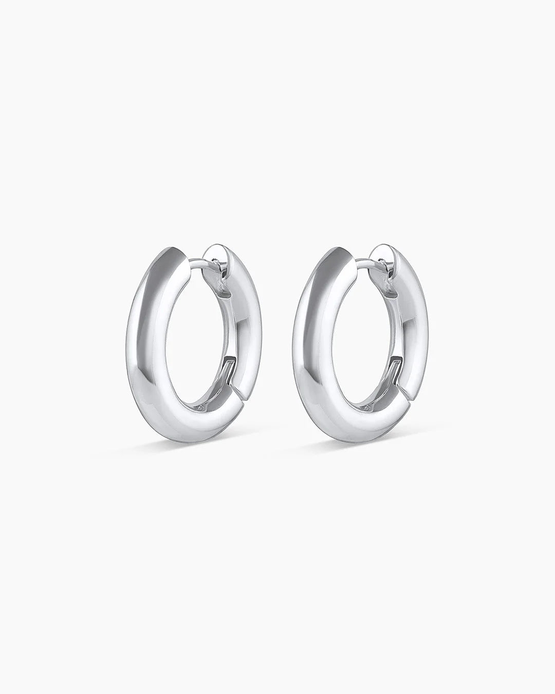 Gorjana Lou Hoops (Silver) Secondary image