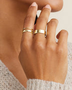 Gorjana Rose Ring Set (Gold)