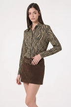 Faux Suede Micro Mini Skirt