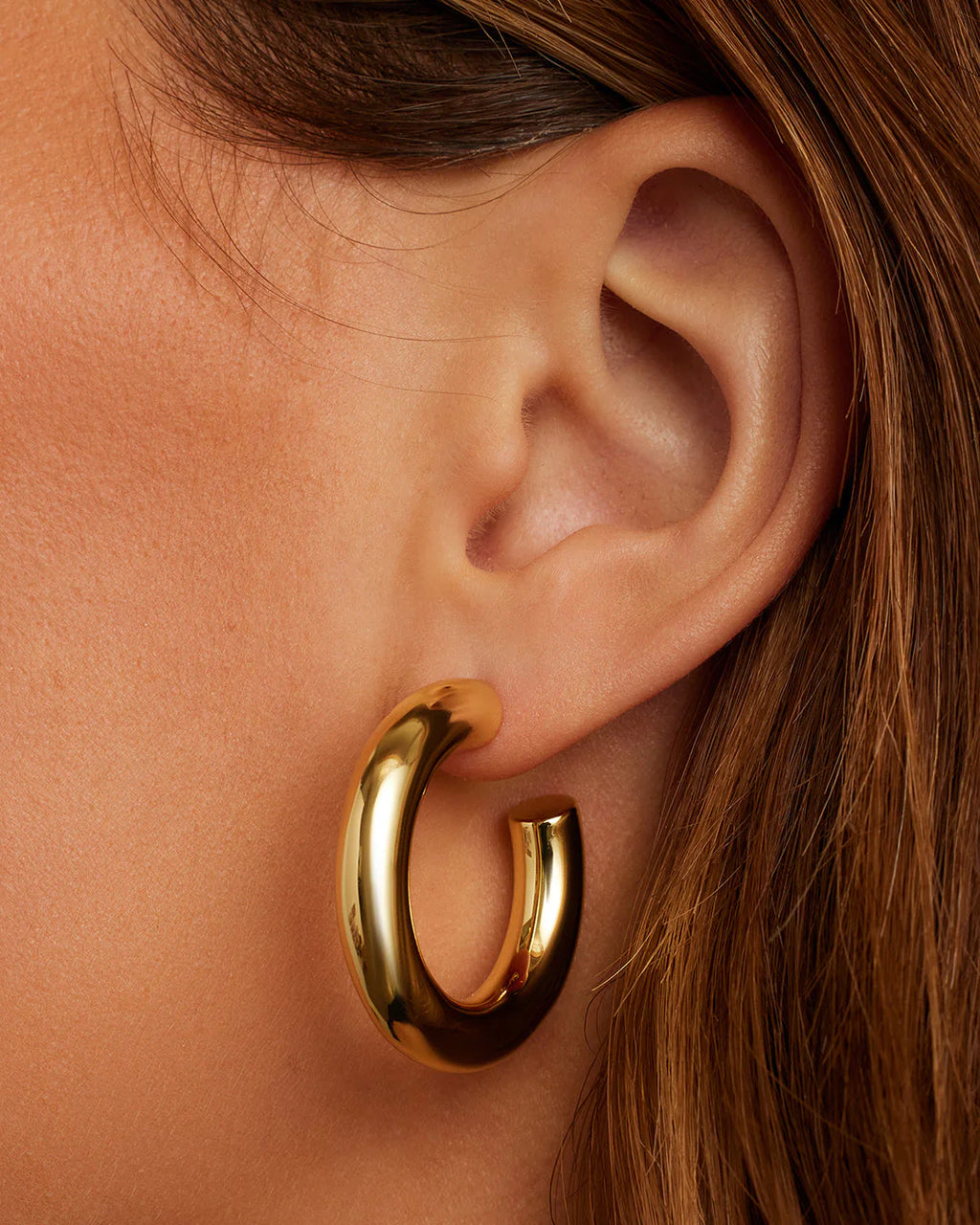 Gorjana Lou Statement Hoops (Gold)