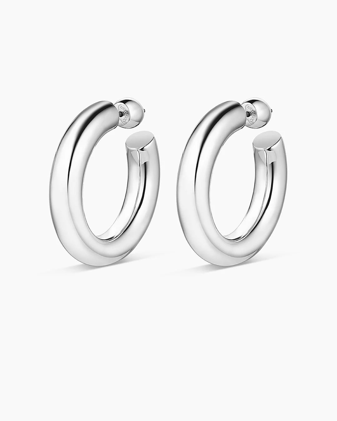 Gorjana Lou Statement Hoops (Silver) Main image