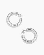 Gorjana Lou Statement Hoops (Silver)