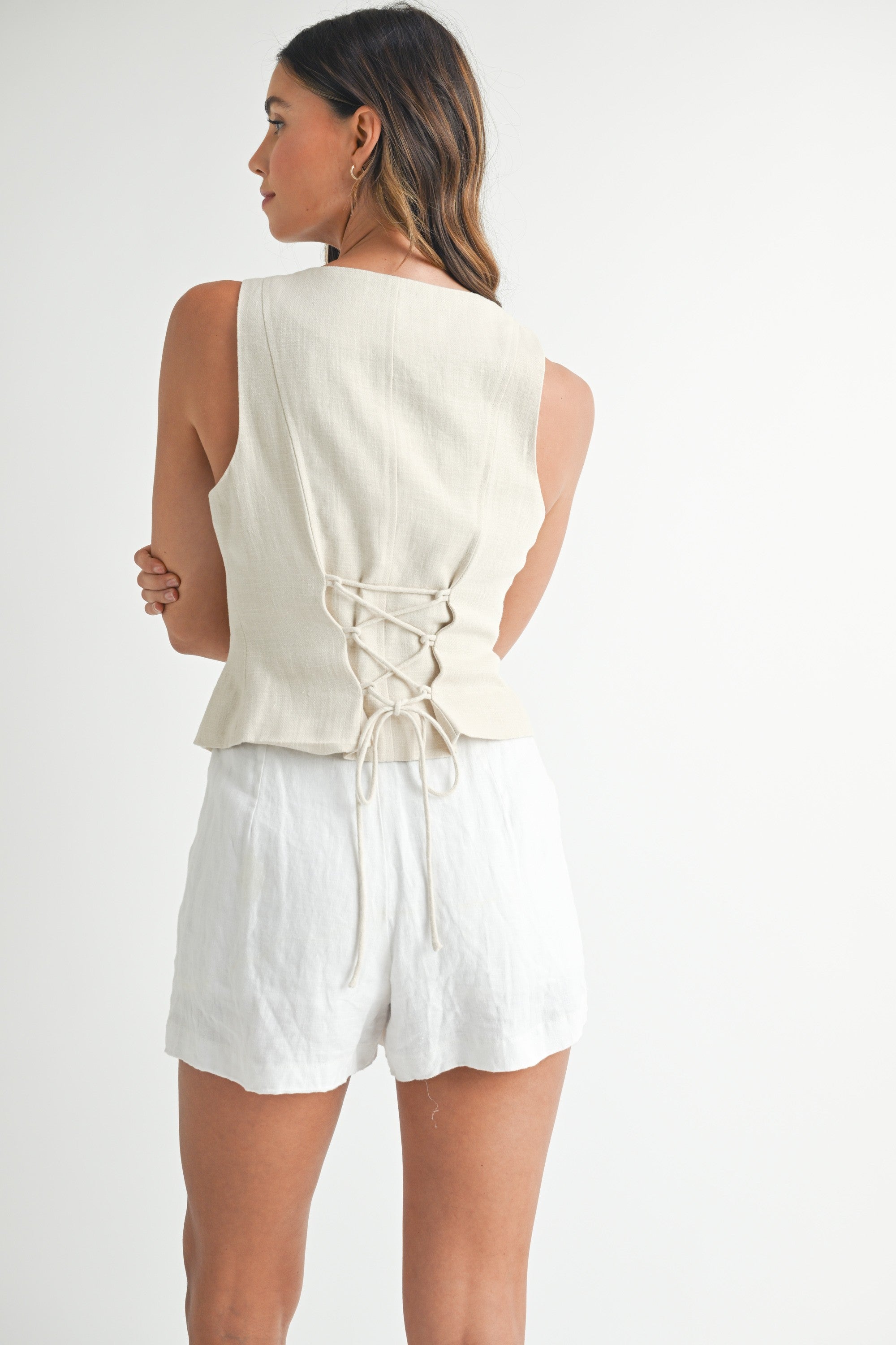 Mia Linen Vest