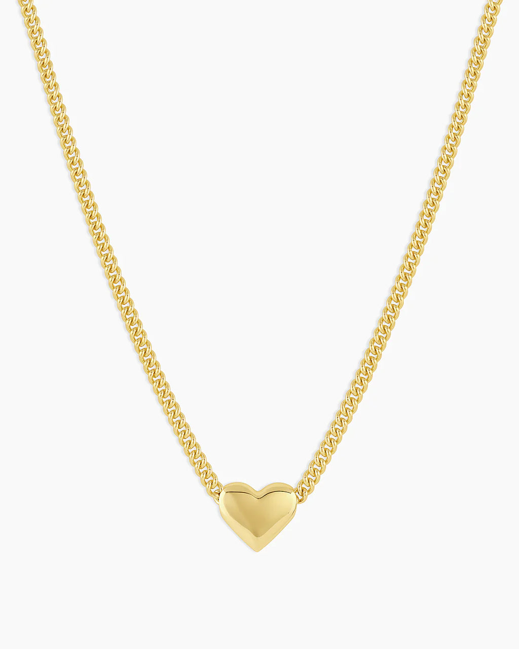 Gorjana Lou Helium Heart Necklace (Gold)