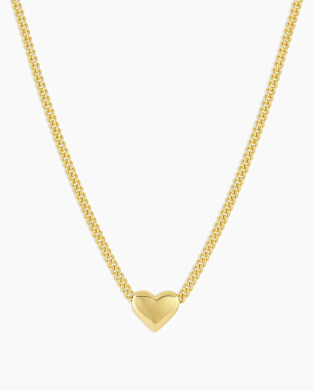 Gorjana Lou Helium Heart Necklace (Gold)