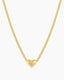 Gorjana Lou Helium Heart Necklace (Gold)