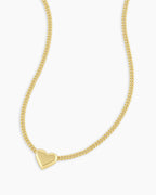 Gorjana Lou Helium Heart Necklace (Gold)