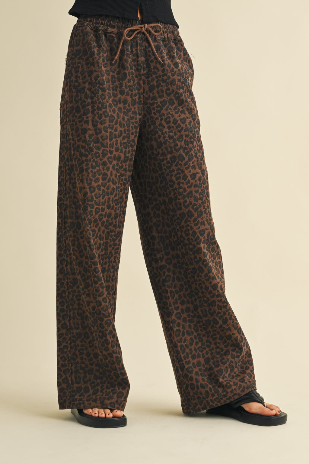 On The Prowl Leopard Track Pants