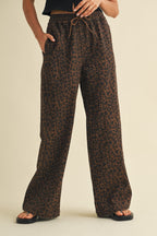 On The Prowl Leopard Track Pants