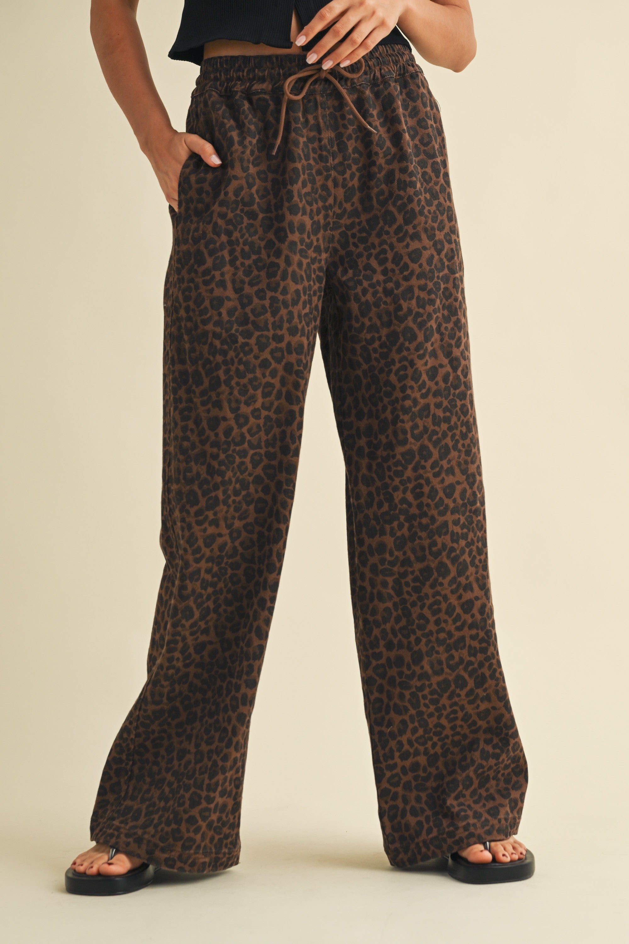 On The Prowl Leopard Track Pants