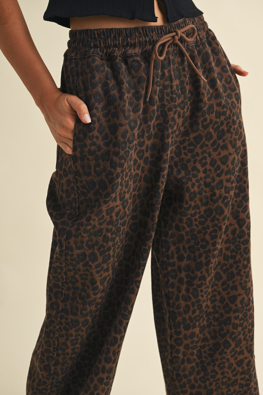 On The Prowl Leopard Track Pants
