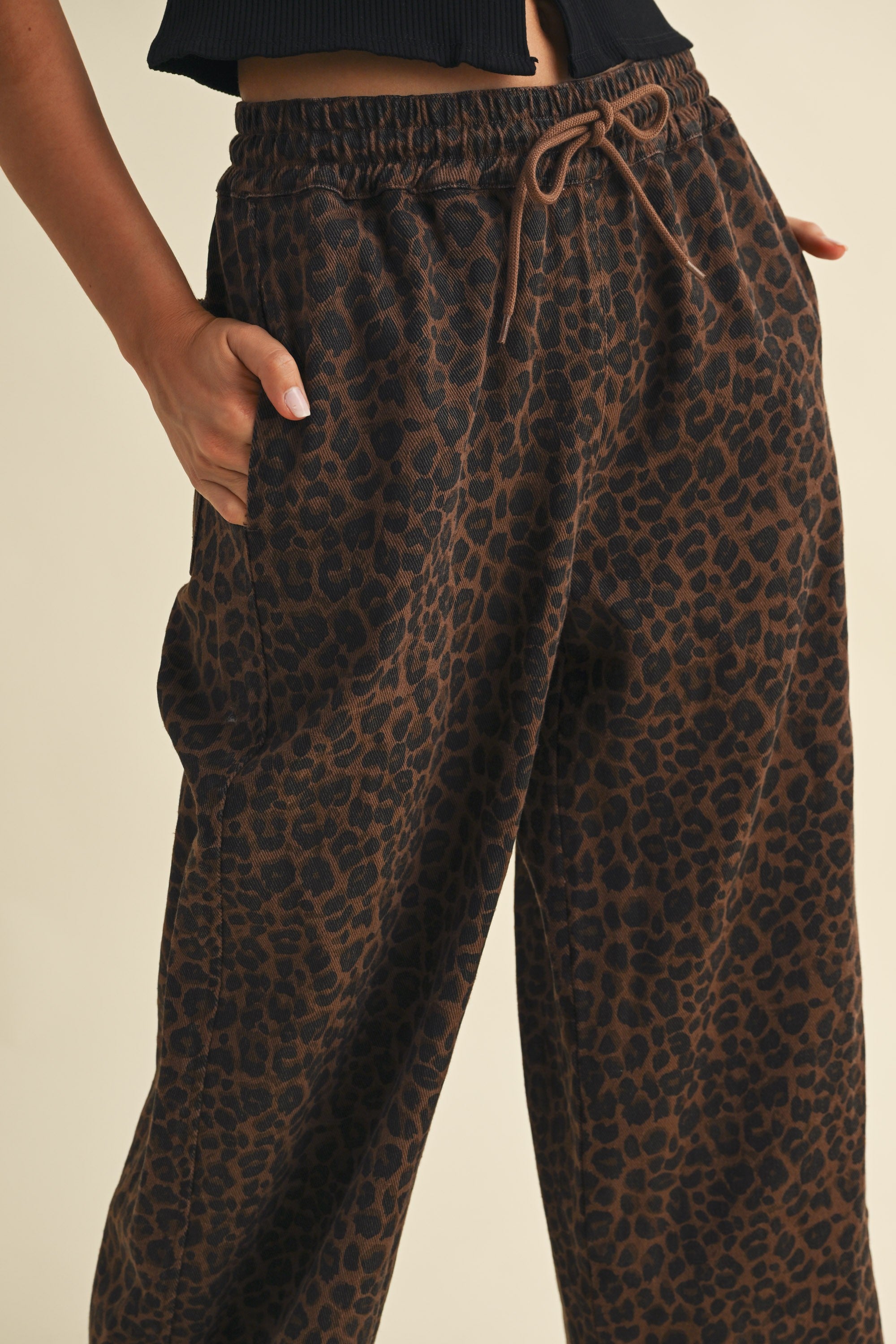 On The Prowl Leopard Track Pants