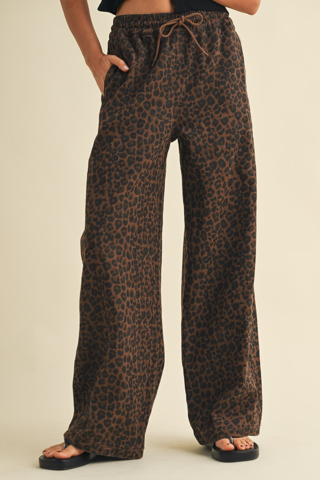 On The Prowl Leopard Track Pants