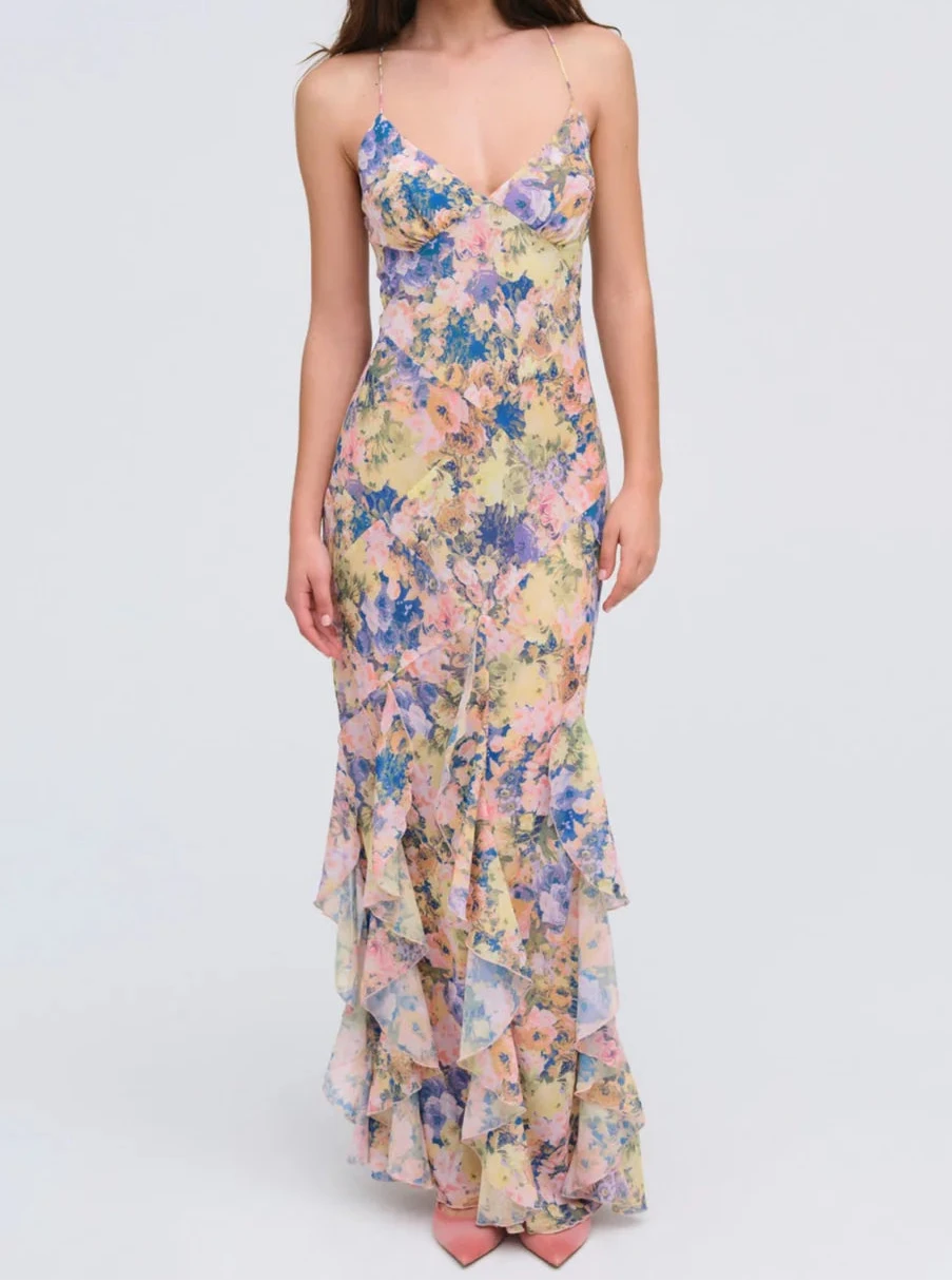 For Love & Lemons Elea Maxi Dress