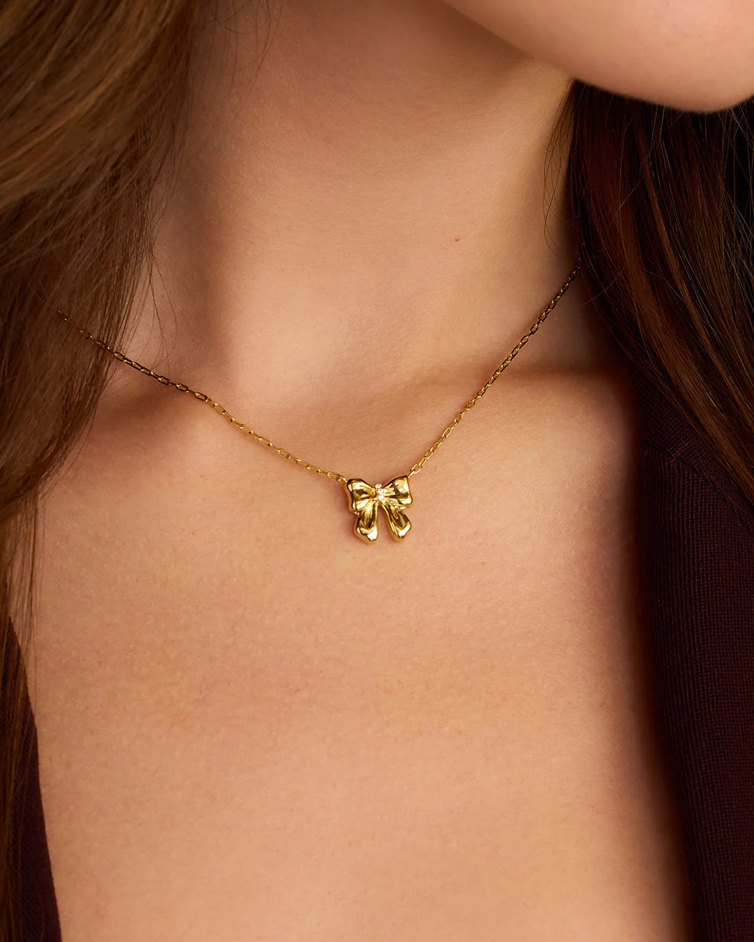 Gorjana Gold Bow Necklace Secondary image