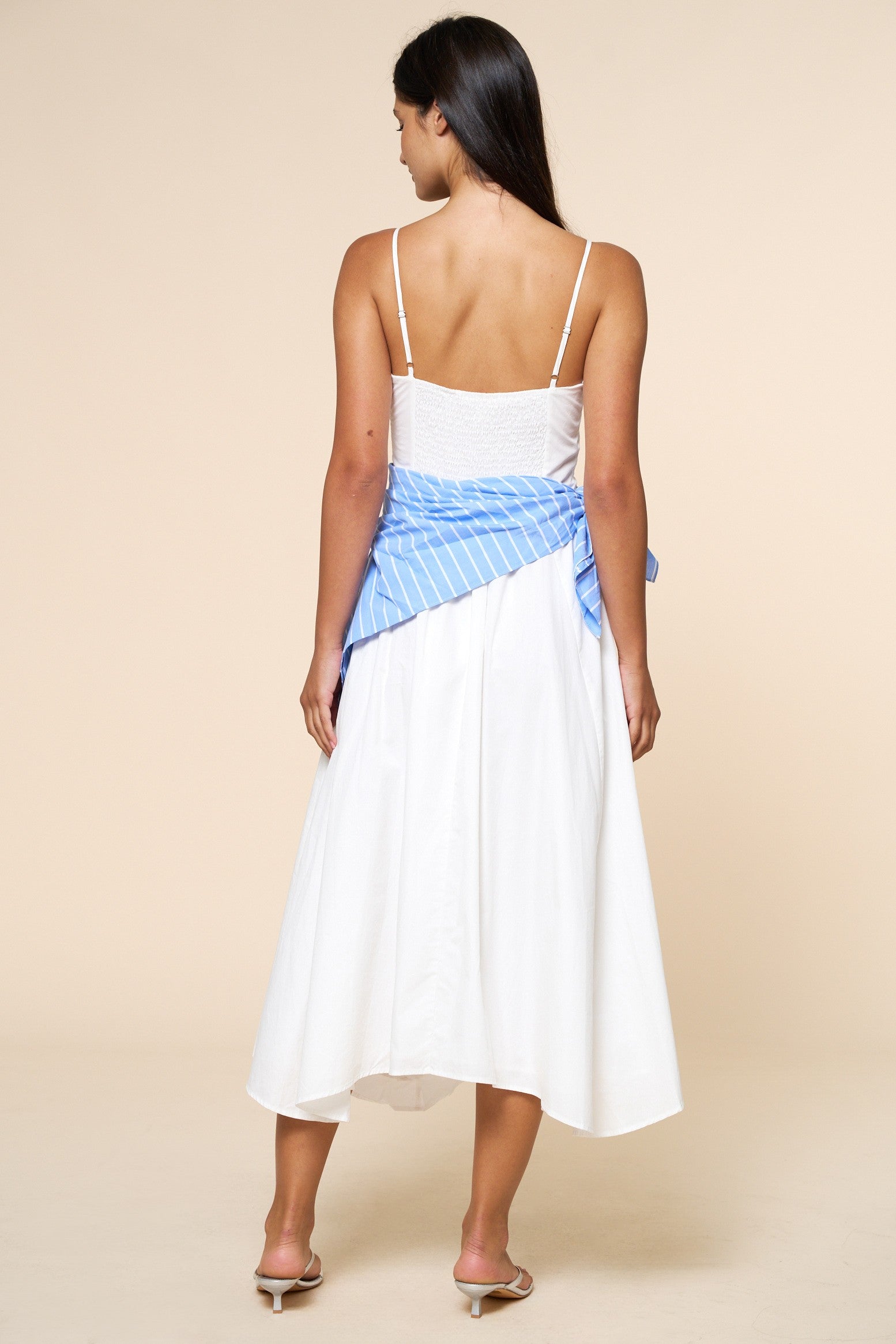 Bandana Waist Tie Maxi Dress