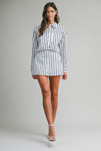 All Business Stripe Set (White)