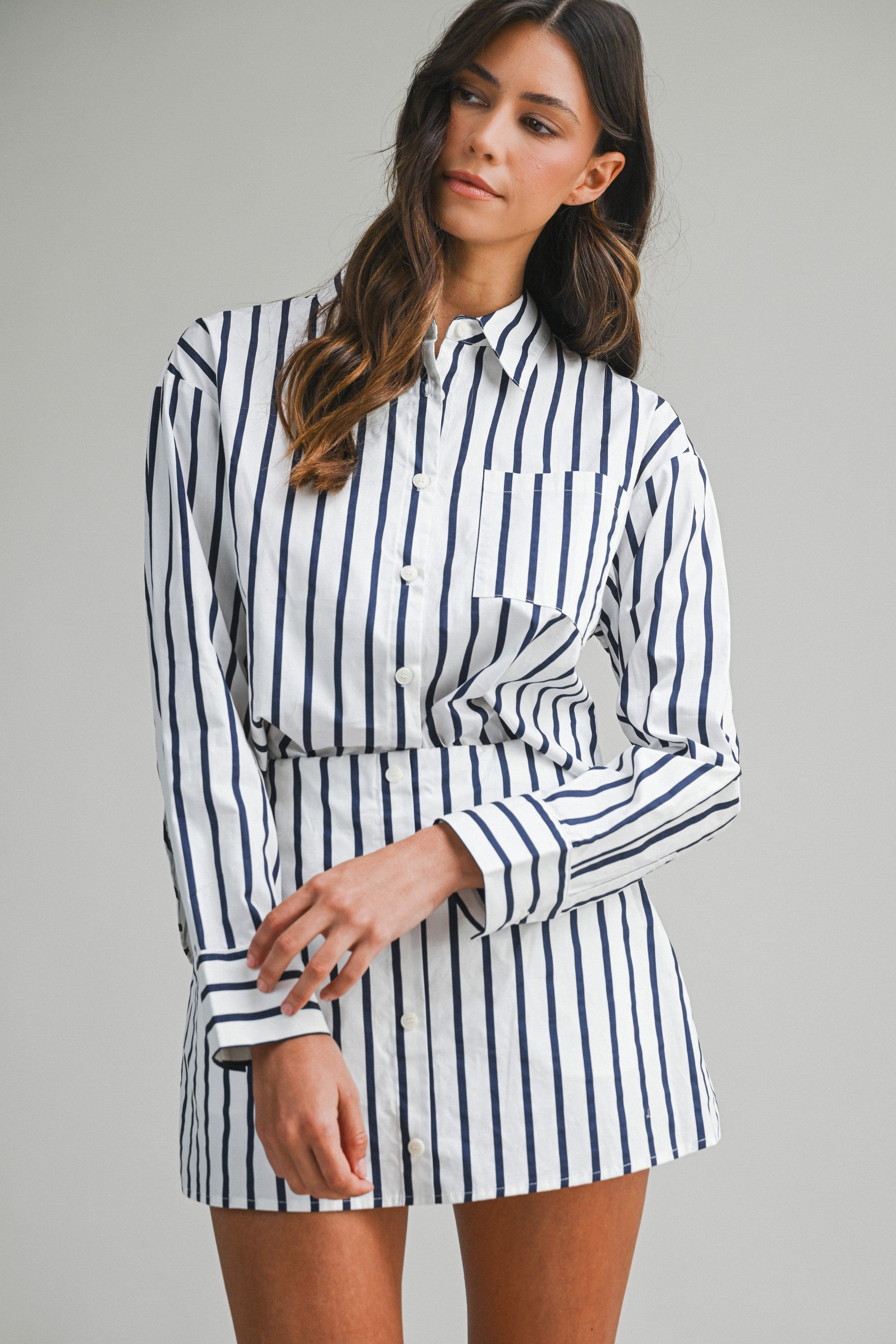All Business Stripe Set (White)