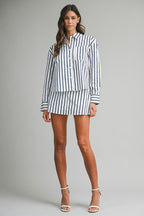 All Business Stripe Set (White)