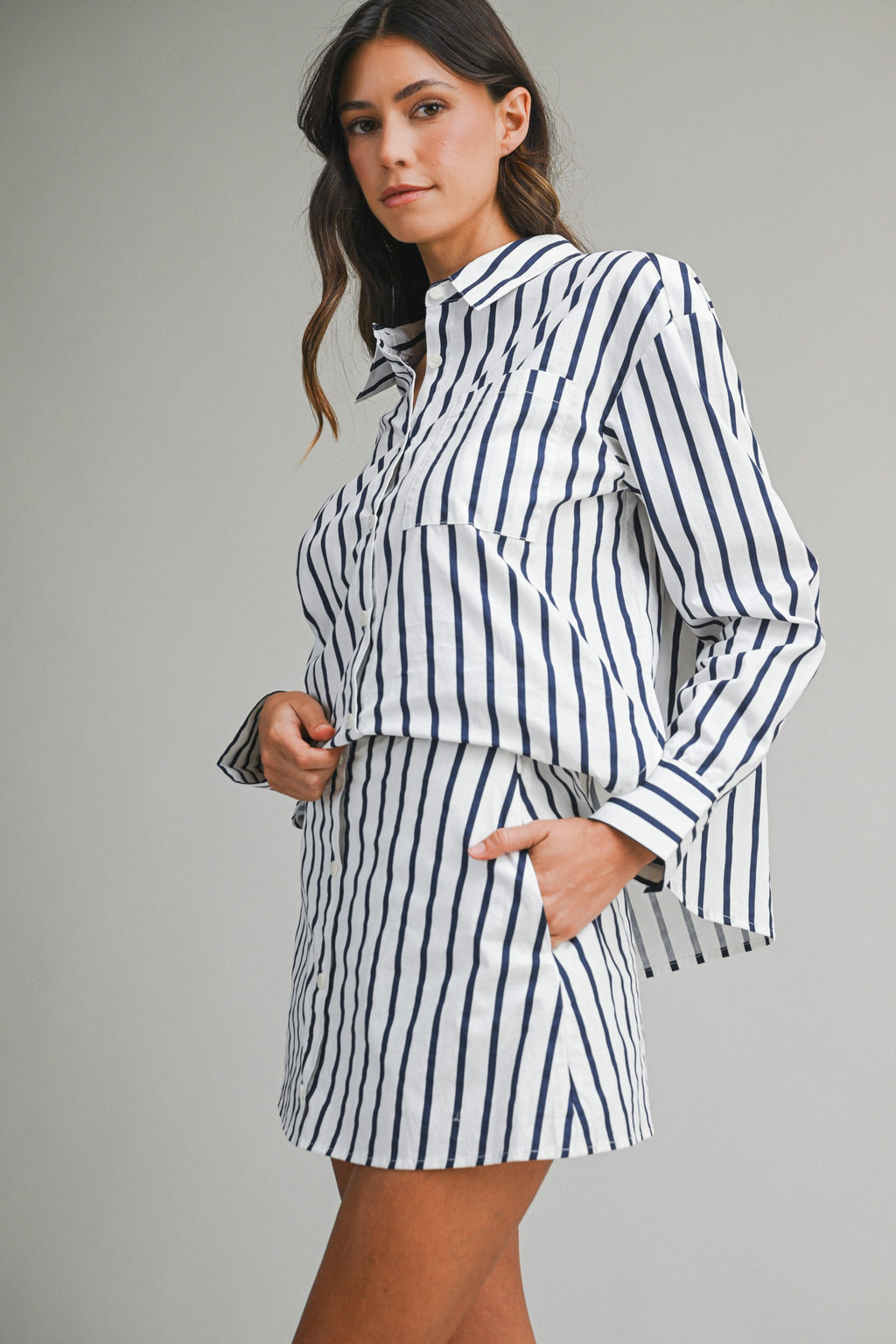 All Business Stripe Set (White)
