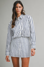 All Business Stripe Set (White)