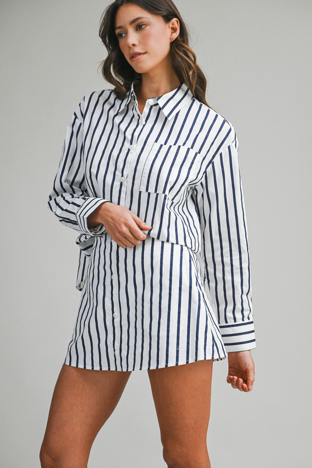 All Business Stripe Set (White)