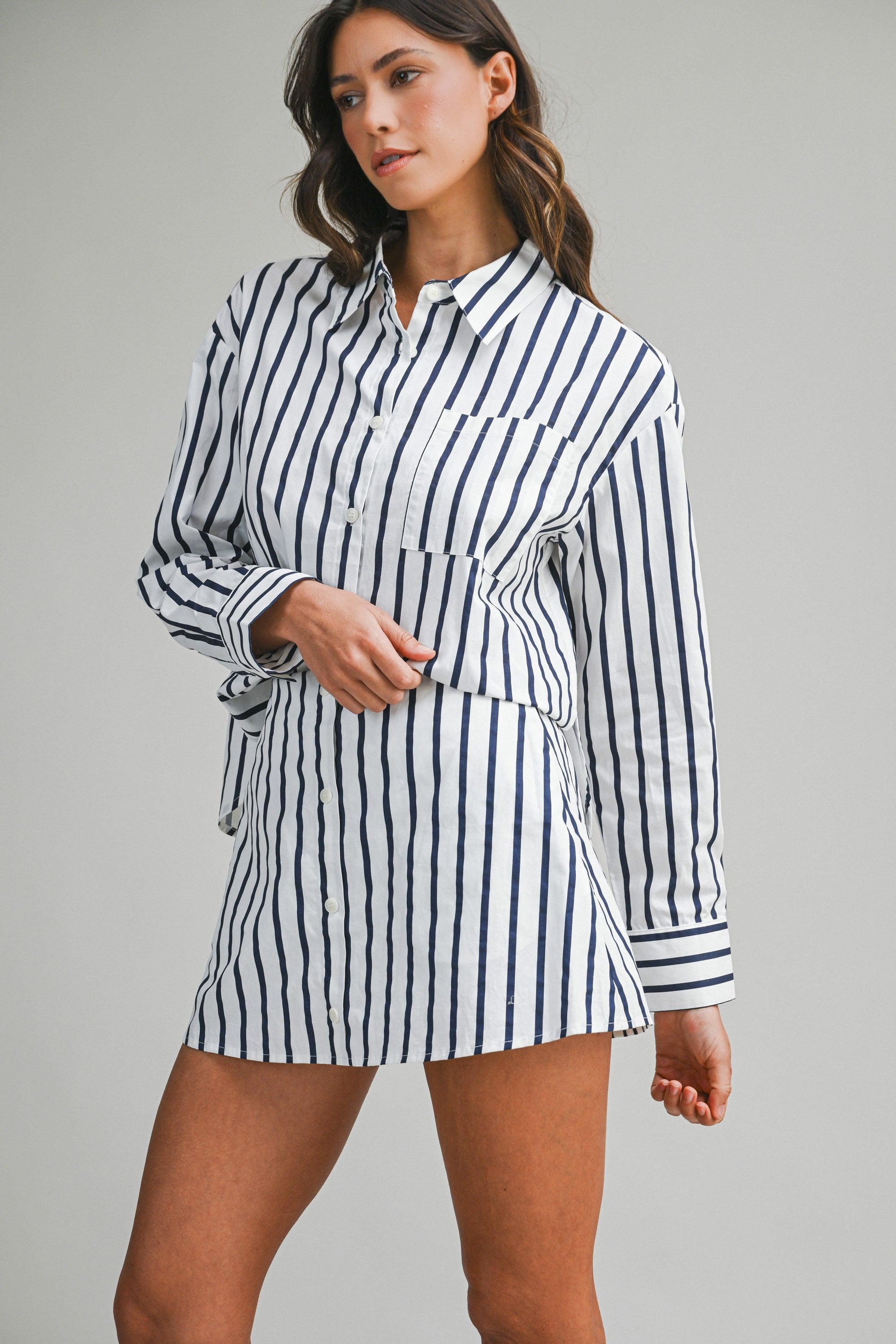 All Business Stripe Set (White)