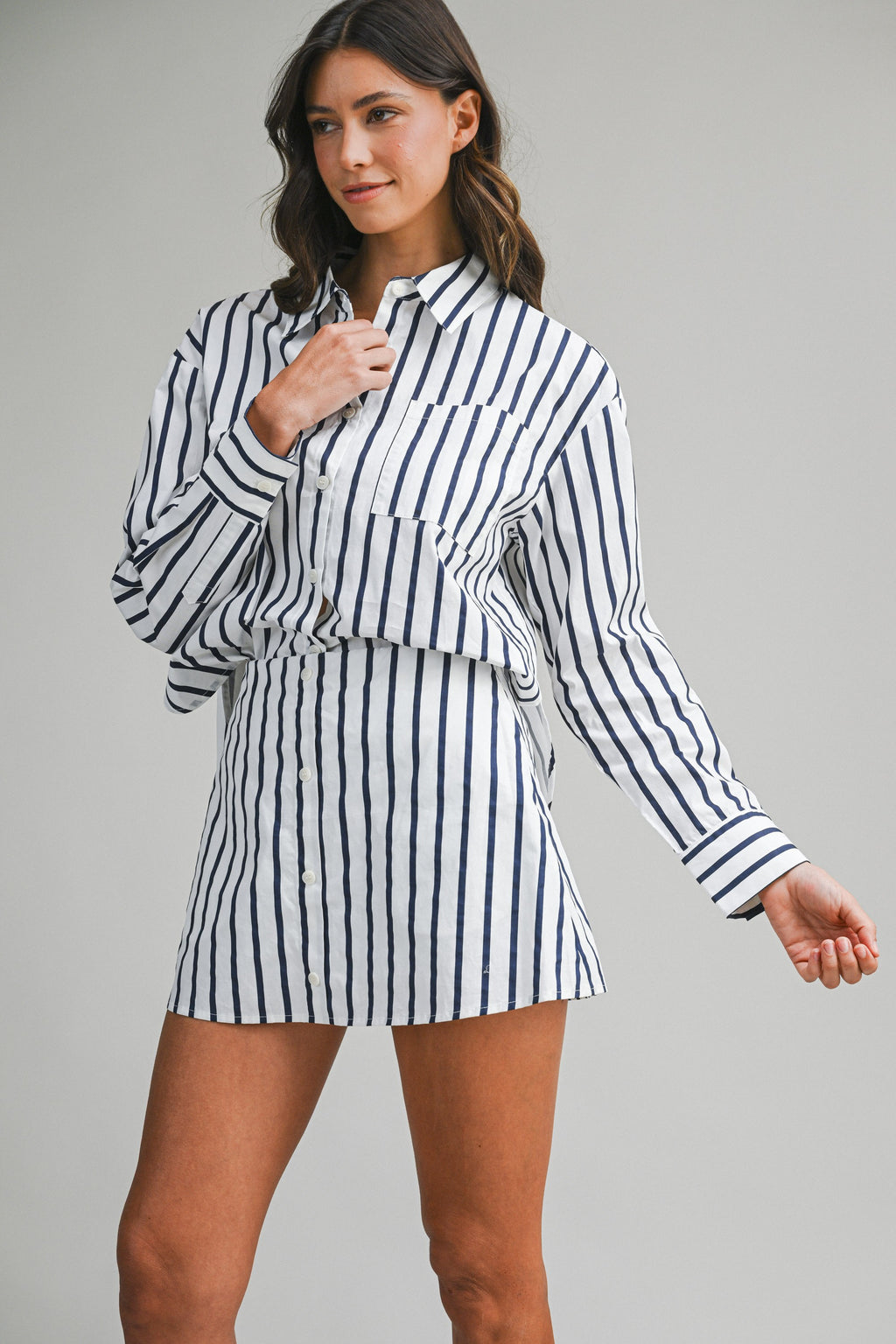 All Business Stripe Set (White)