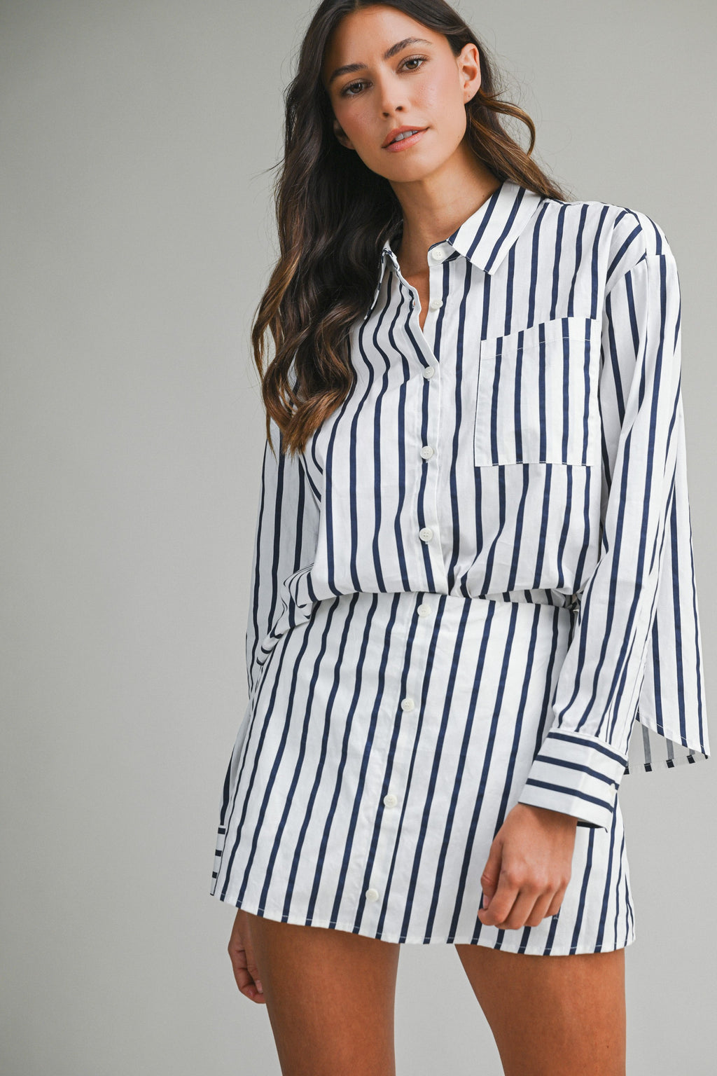 All Business Stripe Set (White)