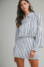 All Business Stripe Set (White)