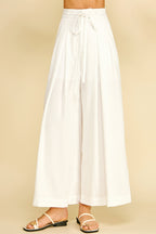 Ivory Ease Wide Leg Trousers