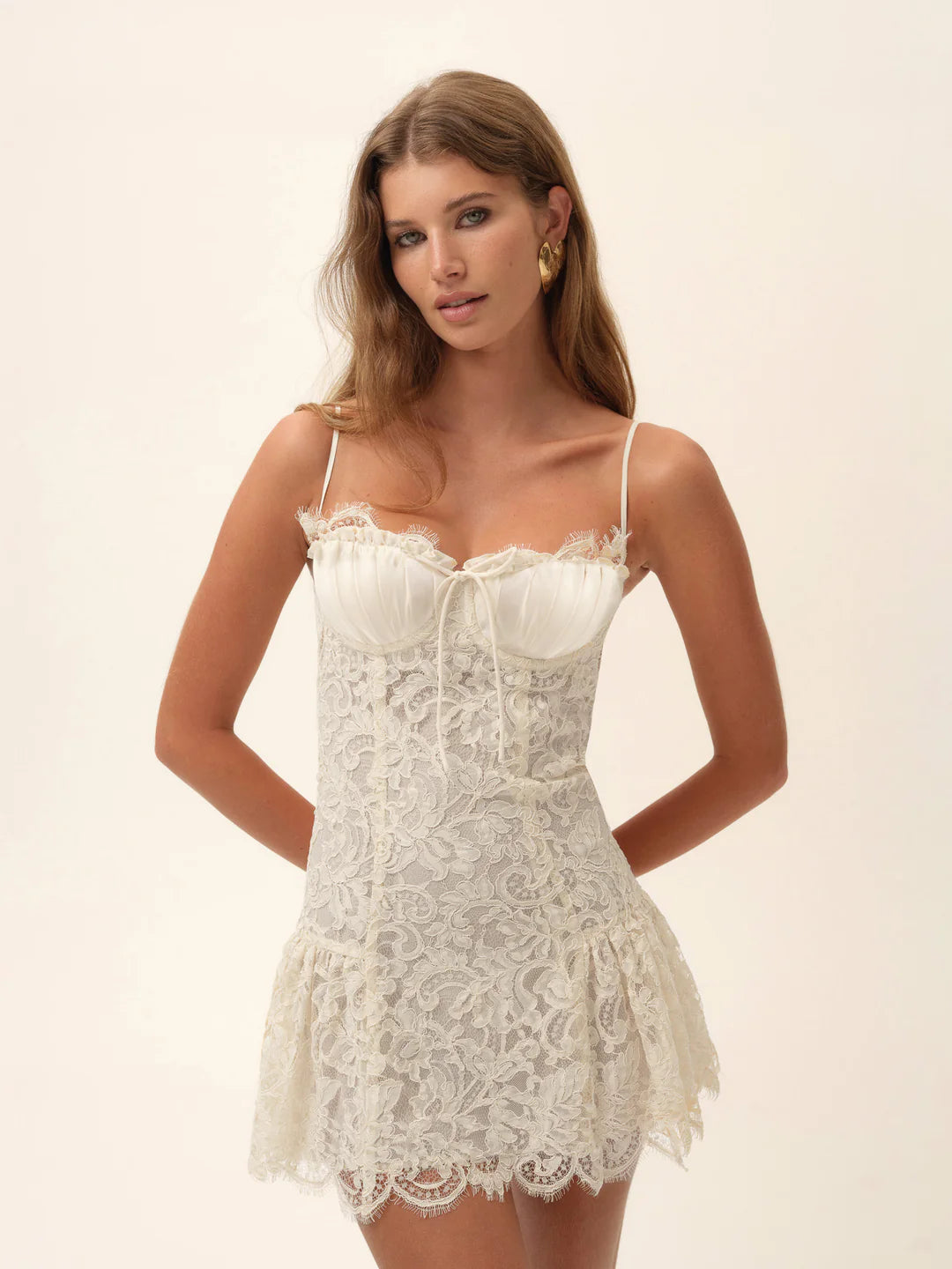 For Love & Lemons Locket Lace Mini Dress Secondary image