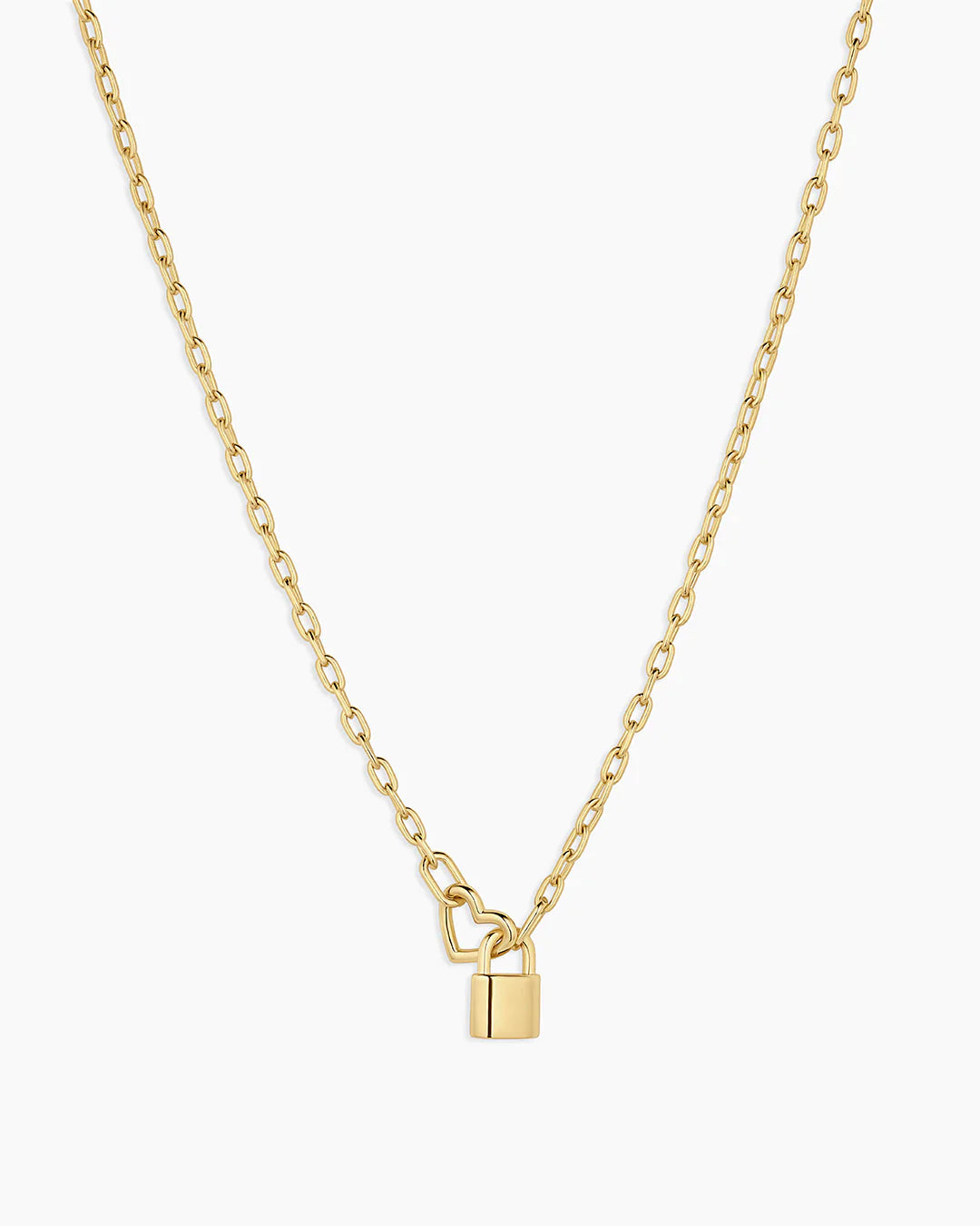 Gorjana Heart Padlock Interlocking Necklace Main image
