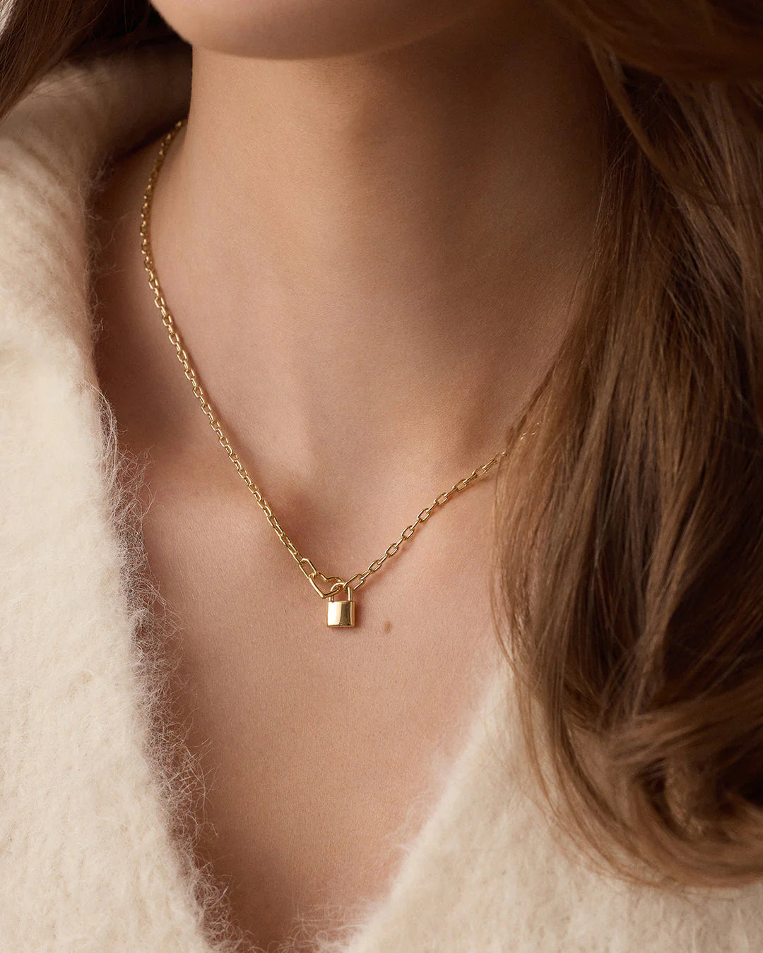 Gorjana Heart Padlock Interlocking Necklace Secondary image