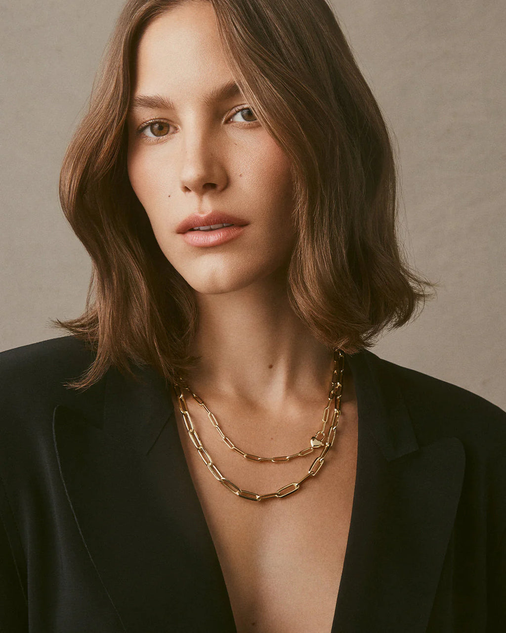 Gorjana Gold Heart Padlock Necklace