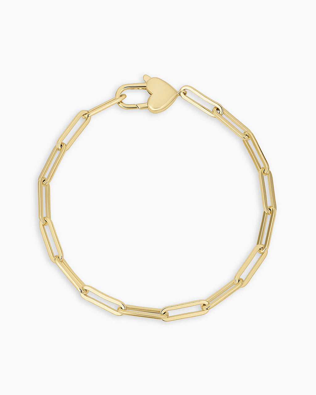 Gorjana Gold Heart Padlock Bracelet