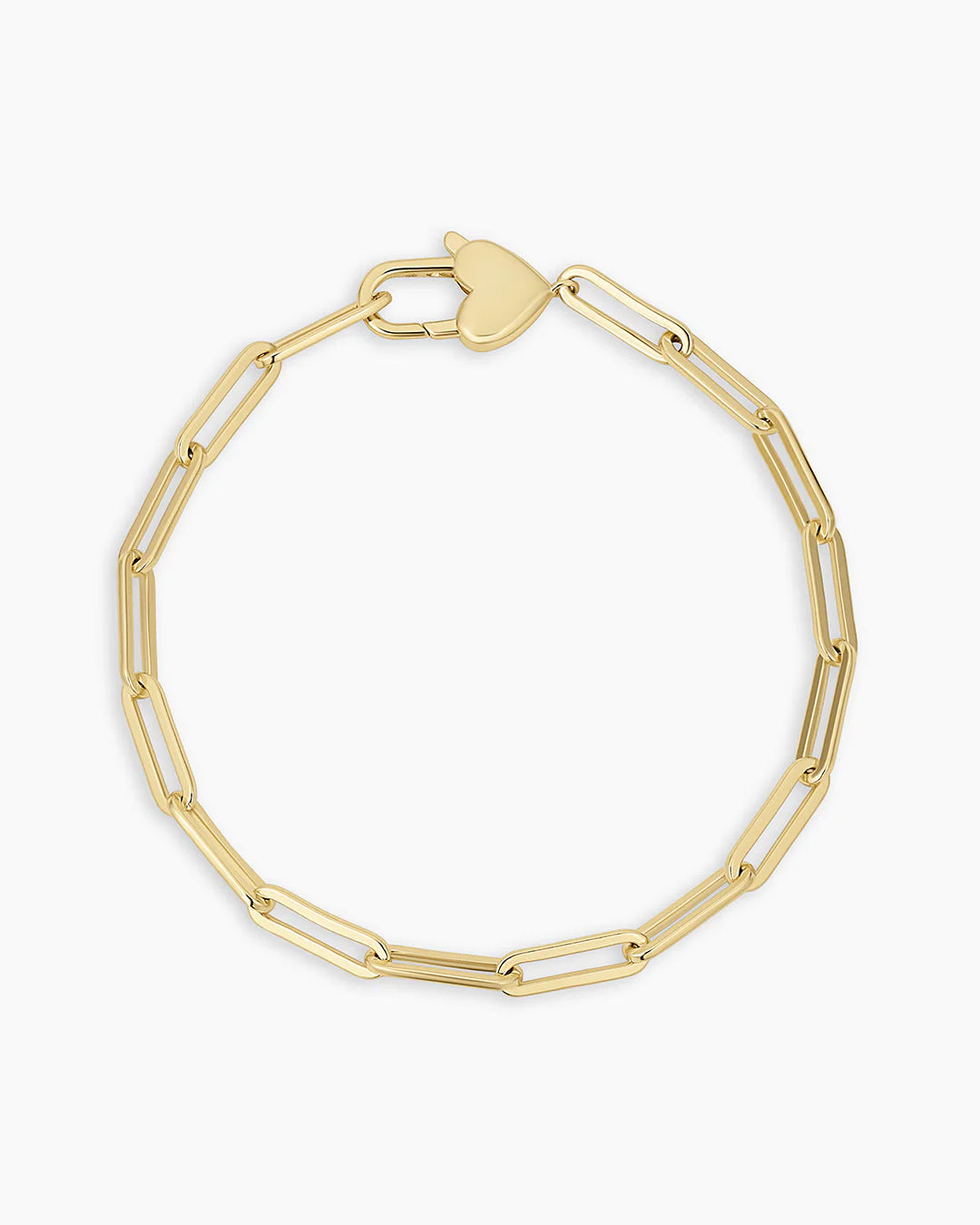 Gorjana Gold Heart Padlock Bracelet